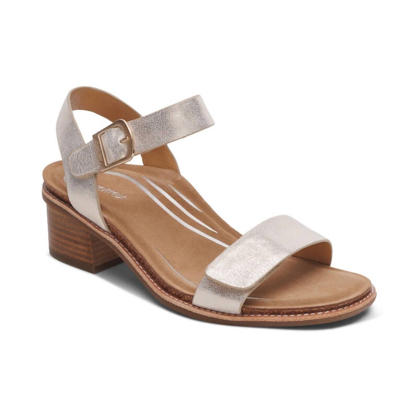 Aetrex - Women's Mae Adjustable Quarter Strap Heel