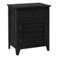 Accent Nightstand, Storage Drawer, Transitional