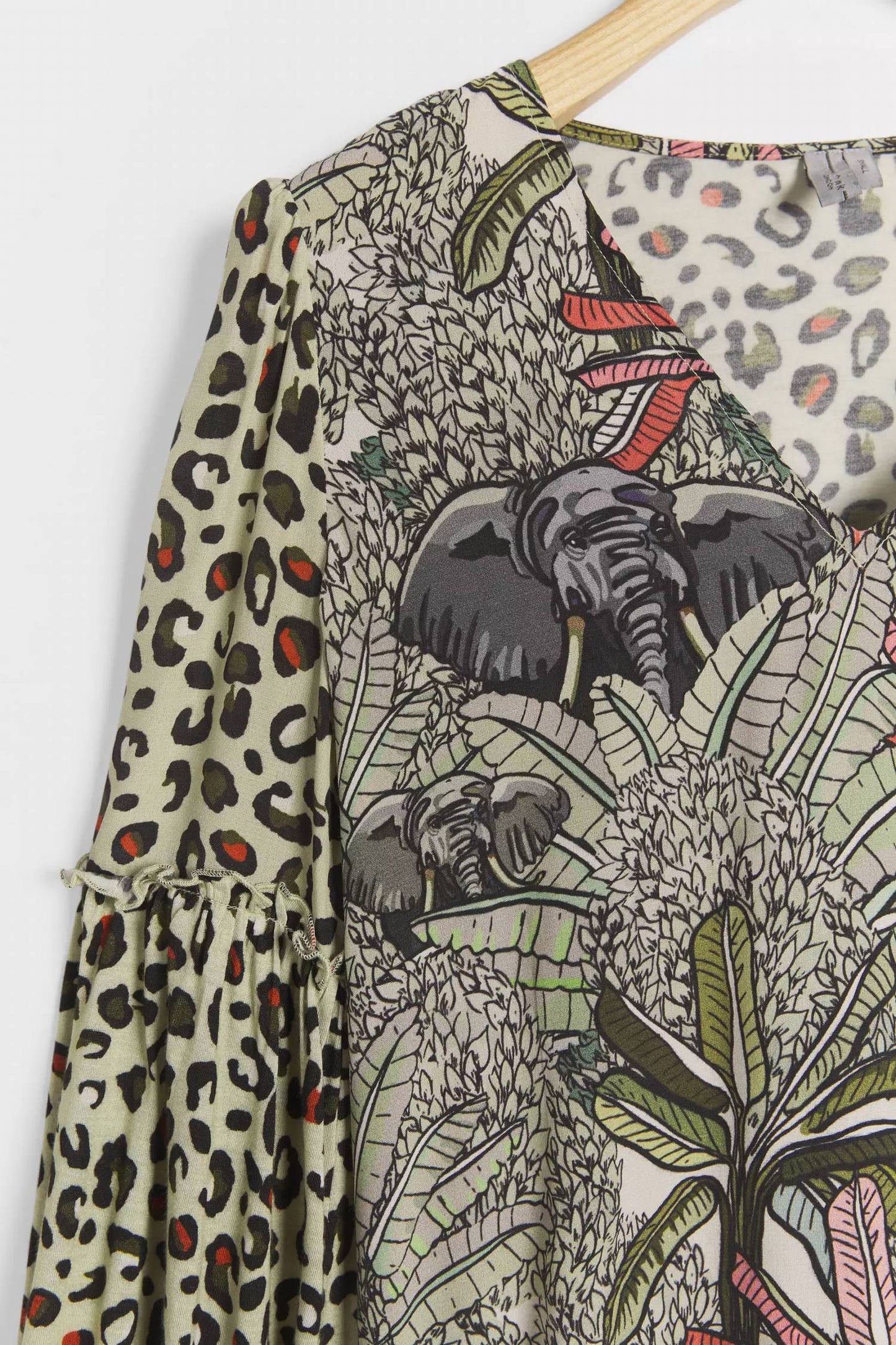 -Bl^Nk- - Sibley Safari Cheetah Print Blouse