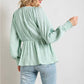 143 Story - Long Sleeve Tie Front Top
