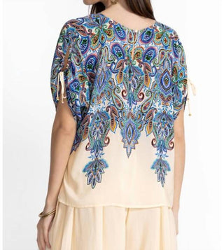 Johnny Was - RUCHED SLEEVE BLOUSE