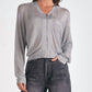 Elan - METALLIC SWEATER CARDIGAN