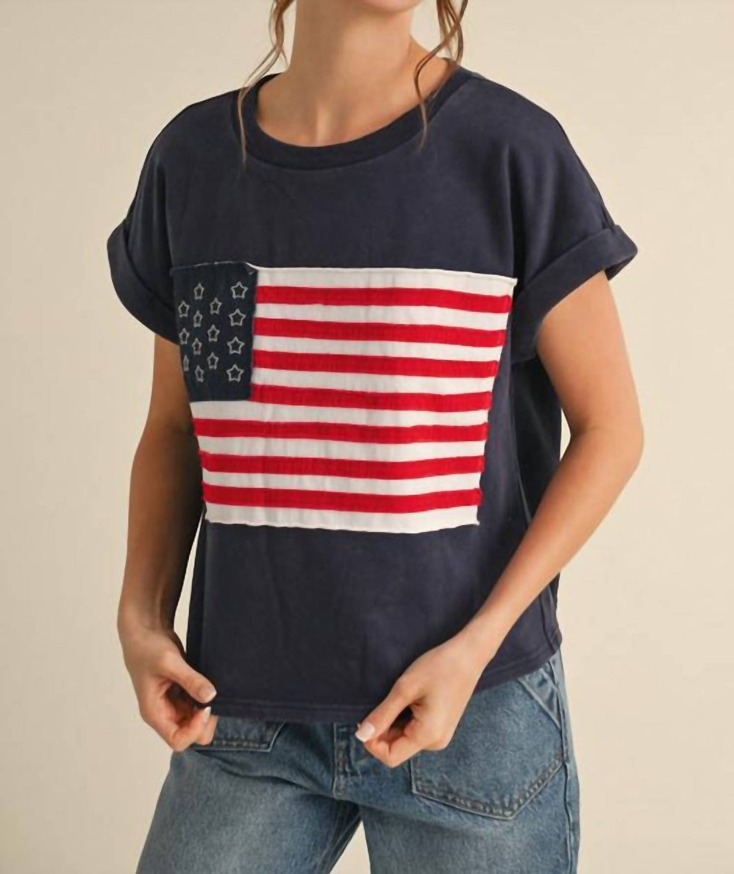 Jodifl - Ross American Flag Tee
