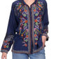 Johnny Was - Audrey Oversized Embroidered Blouse Dash