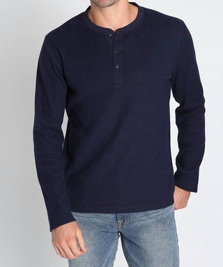 Jachs New York - Brushed Waffle Long Sleeve Henley