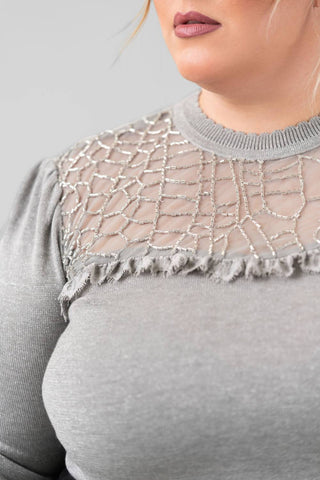 -Bl^Nk- - INDUMANI KNITTED TOP