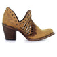 Circle G - Women's Cut Out And Studs Ankle Booties