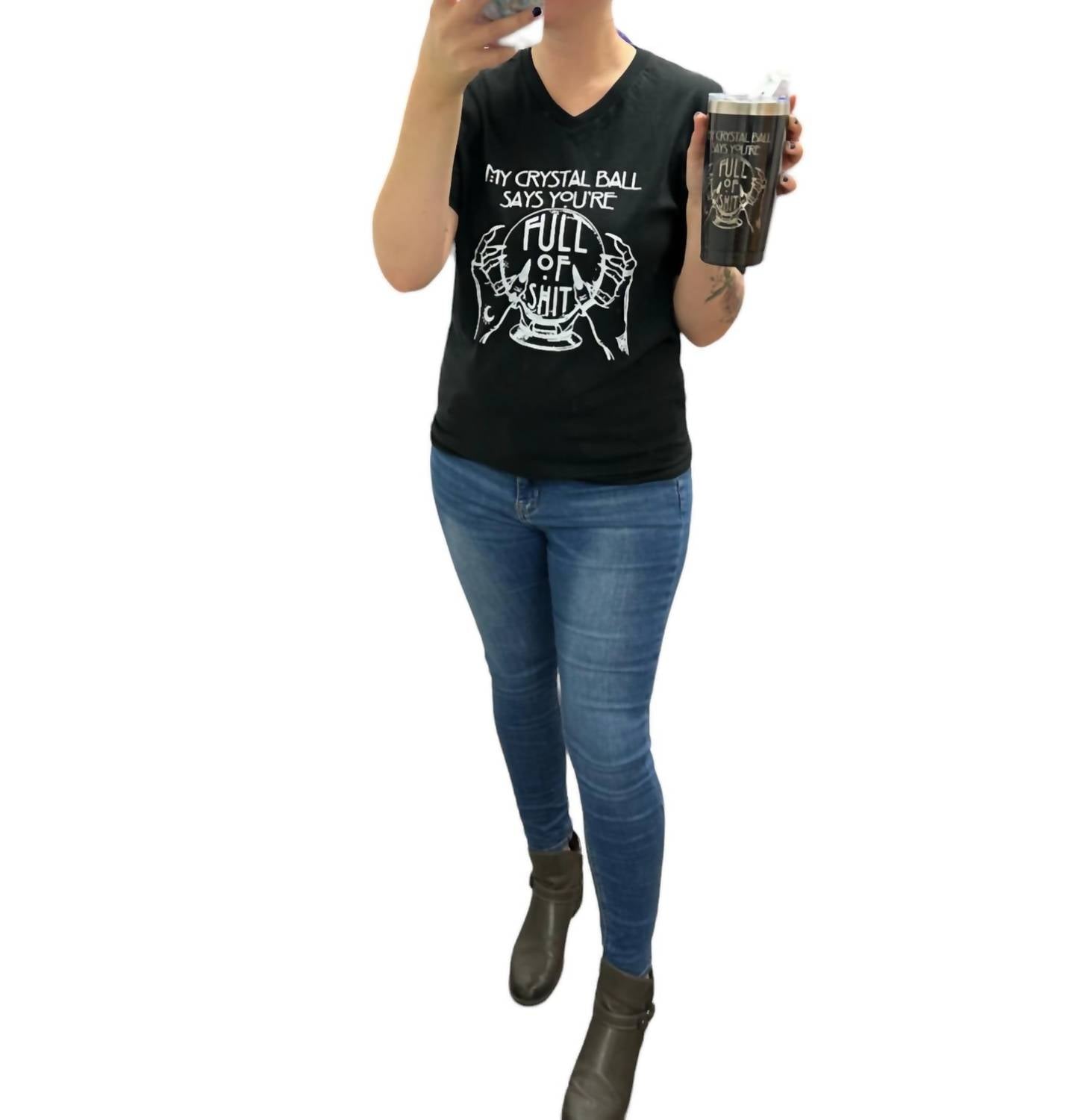 White Birch - Attracts Trouble High Rise Skinny Jeans