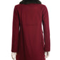 Eliza J - Women's Faux Fur Trim Wool Blend Coat