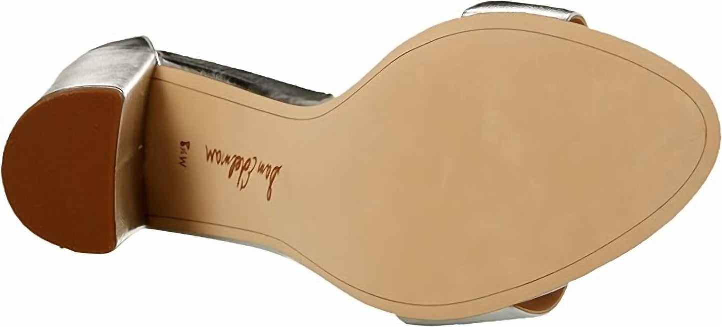 Sam Edelman - Women's Yaro Ankle Strap Open Toe Block Heeled Sandal