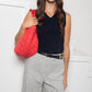 Ameliora - Small Quilted Tote Bag With Wallet & Crossbody Strap