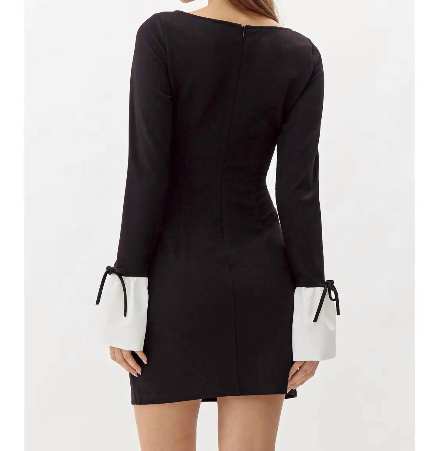 Adelyn Rae - Vicki Contrast Cuff Mini Dress