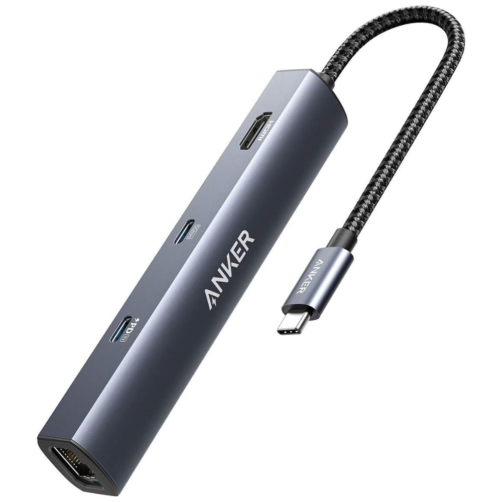 Anker PowerExpand+ 5-in-1 - Docking station - USB-C - HDMI - GigE