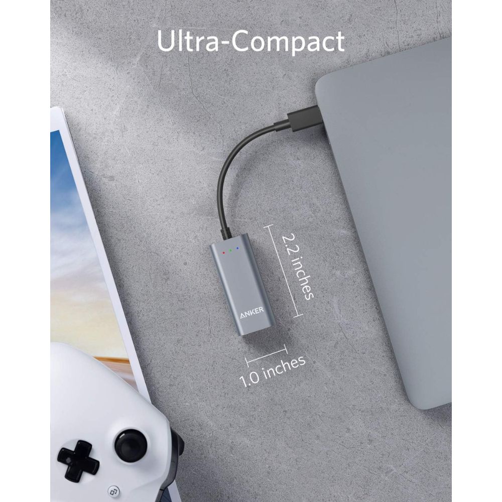 ANKER USB-C to Ethernet Adapter USB-C Hub A8341 - USB C to Ethernet Adapter