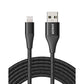 Anker - Powerline+ II USB-A to Lightning Cable 10-ft - Black