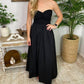 Blu Pepper - Strapless Twist Front Maxi Dress