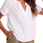 Bella Dahl - Flowy Short Sleeve Pullover Top