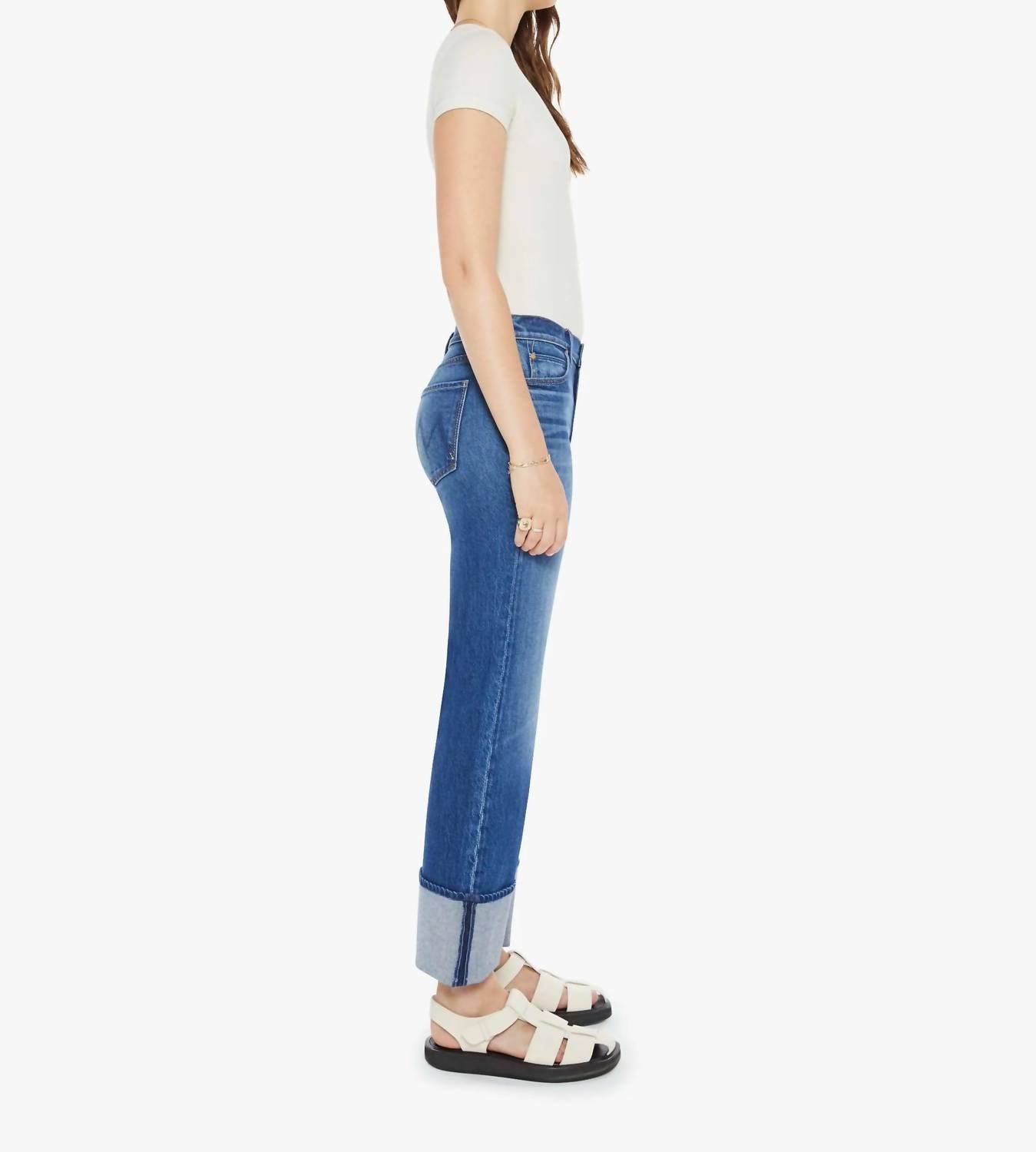 Mother - Checkerboard Duster Flood Jeans