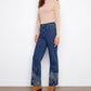 Charlie B - Straight-leg Stretch Jeans With Metallic Thread Embroidery