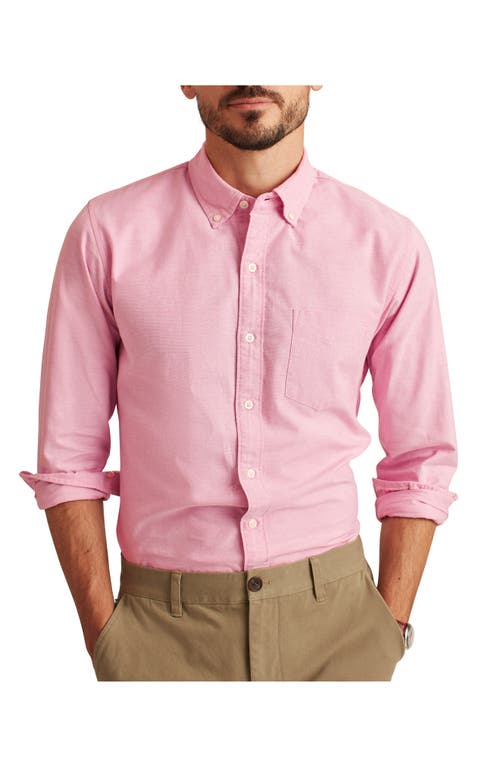Bonobos Slim Fit Stretch Oxford Button-Down Shirt in Solid Oxford Wild Rose  Size Large