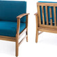 Perla Contemporary Club Chair with Water-Resistant Cushion