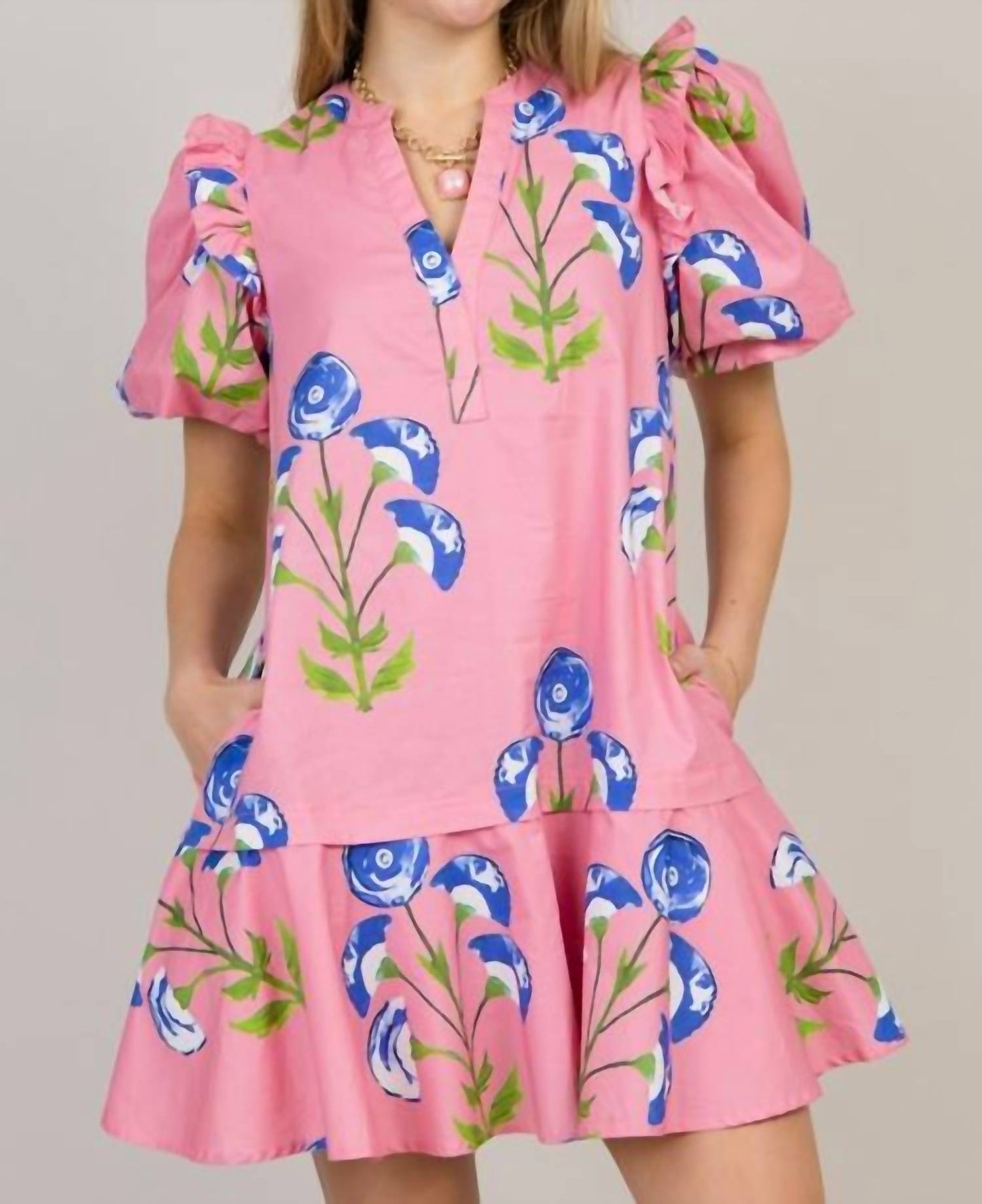 Entro - Block Print Dress
