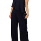 Adrianna Papell - Wide Leg Crepe Jumpsuit