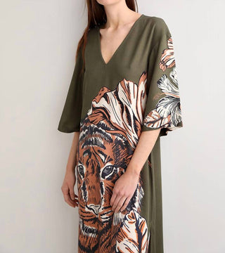 Las Sureñas - Johana Tiger Long Dress