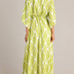 Entro - Leaf Print Maxi Dress