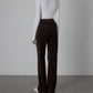 Enza Costa - SILK RIB L/S PANELED MOCKNECK