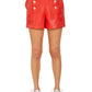 Dolce Cabo - Vegan Leather Shorts With Buttons