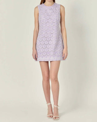 English Factory - Doria Crochet Lace Mini Dress