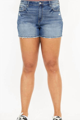 Kancan - High Rise Mom Shorts