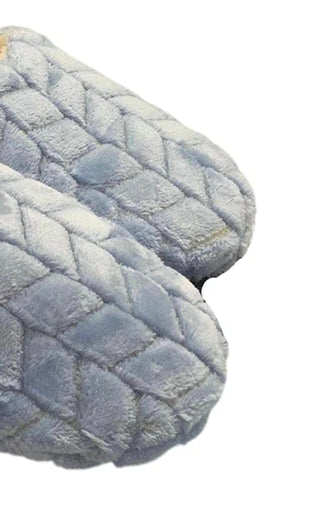 Isotoner - Women's Chevron Fur Hoodback Slippers