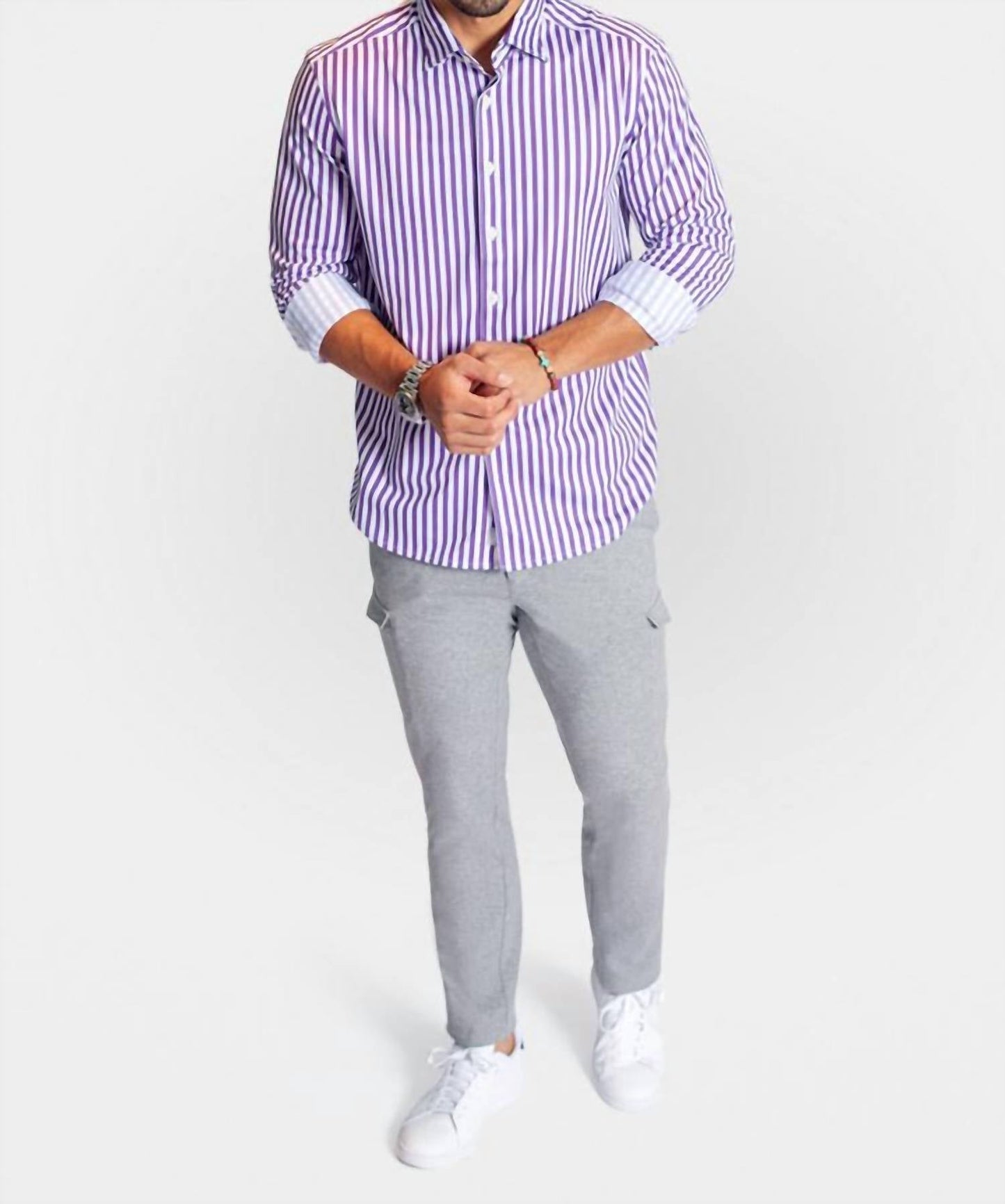 Buki - The Go Big Stripe Long Sleeve Tech Shirt