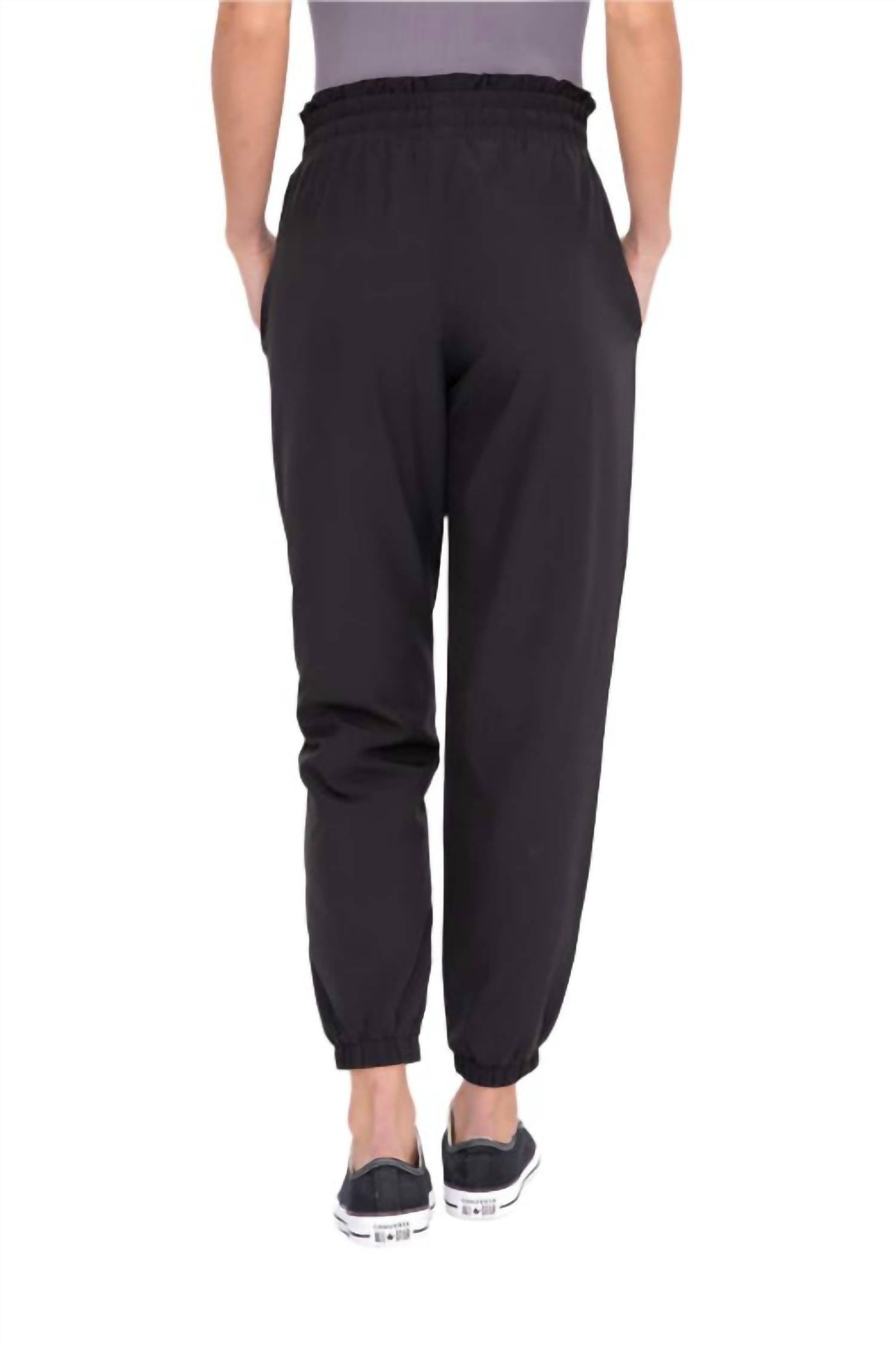Mono B - Cuffed High Waisted Joggers