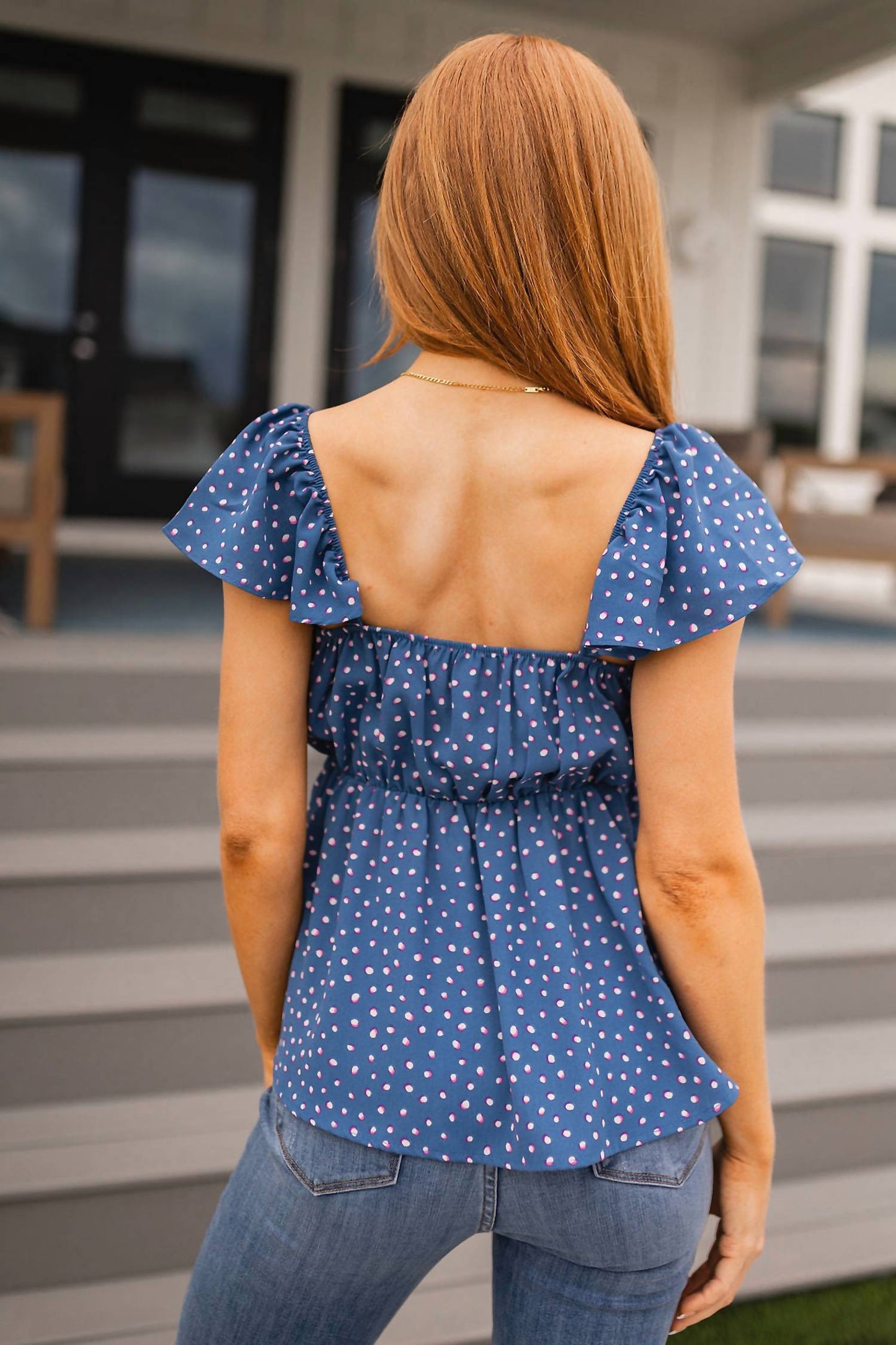Andree By Unit - Connect the Dots Peplum Blouse
