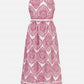 Adelyn Rae - Amelia Halter Embroidered Midi Dress