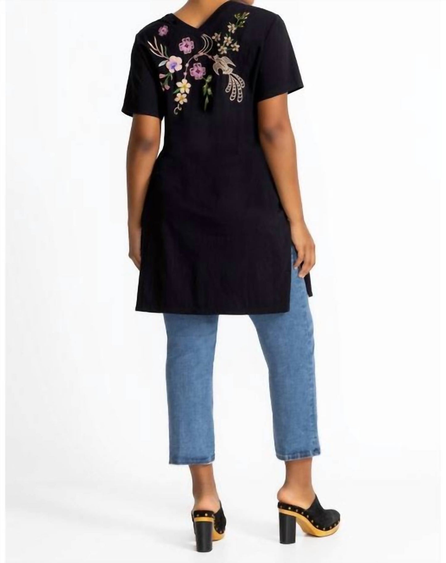 Johnny Was - Women's Button Neck Knit Dress Maureen Plus
