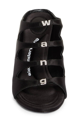 Alexander Wang - Women's Satin Lolita Crystal Embellished Sandal Heels