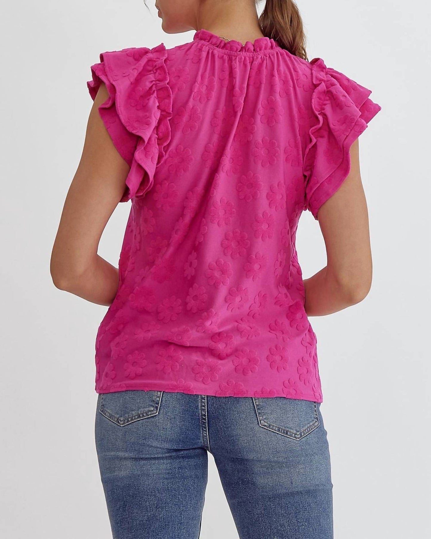 Entro - Floral Embroidered Blouse