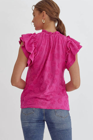 Entro - Floral Embroidered Blouse