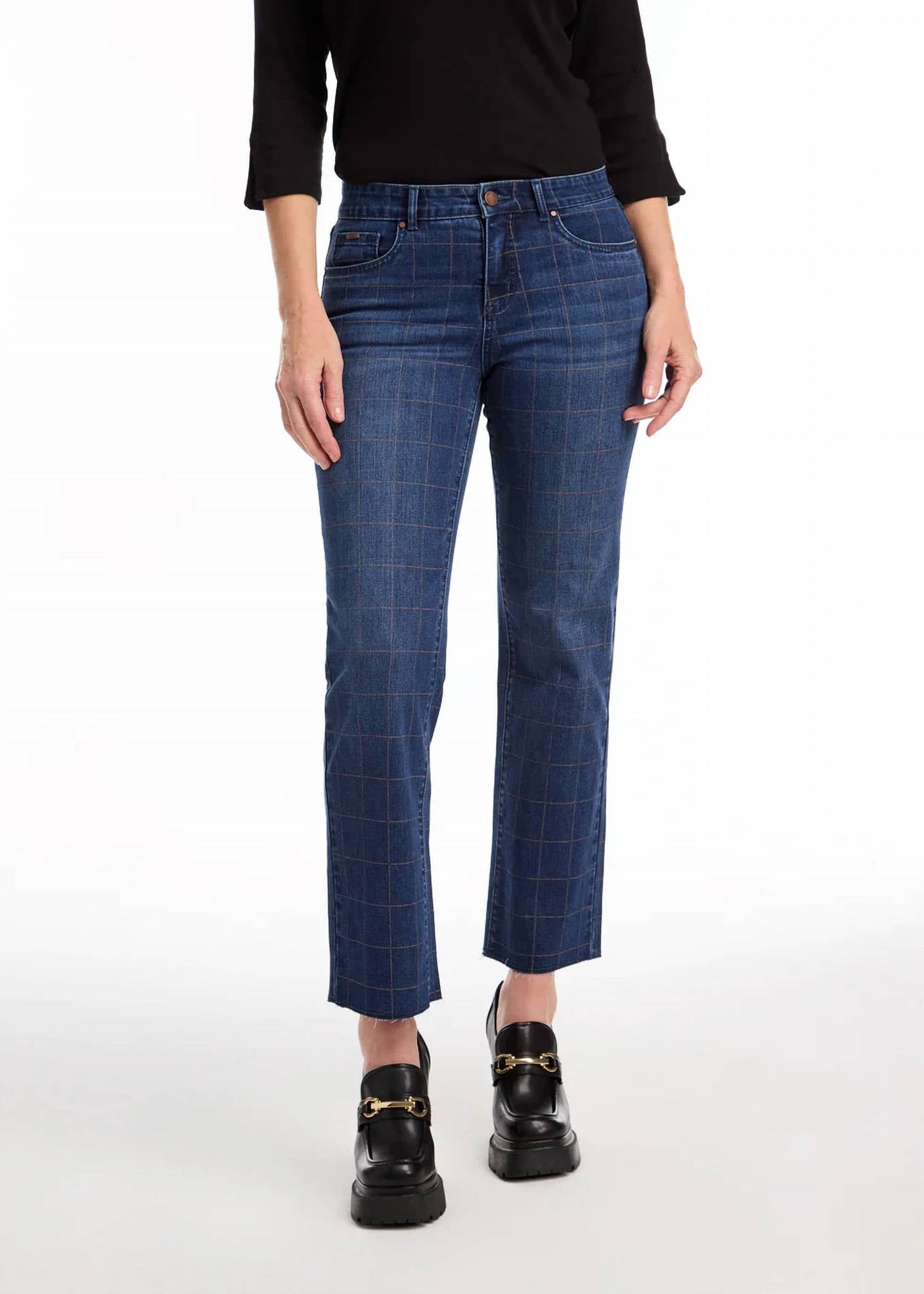 Fdj - Christina Pattern Straight Ankle Jean