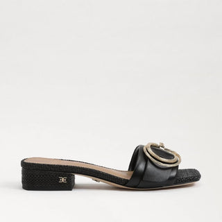 Sam Edelman - Women's Delfi Slip On Open Squared Toe Block Heel Fashion Slide Sandal