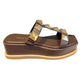 All Black - Women's Pyramid T Sandal