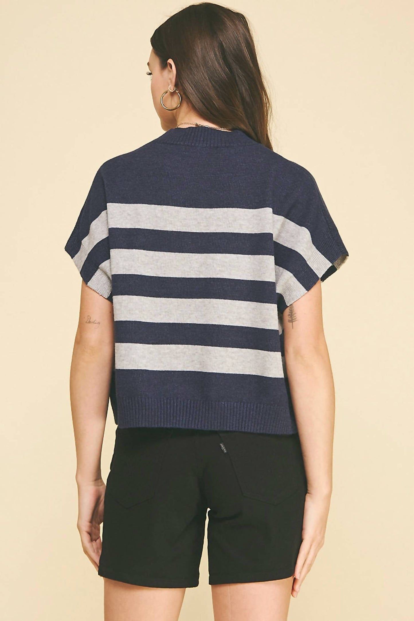 Pinch - Sterling Boxy Short Sleeve Sweater