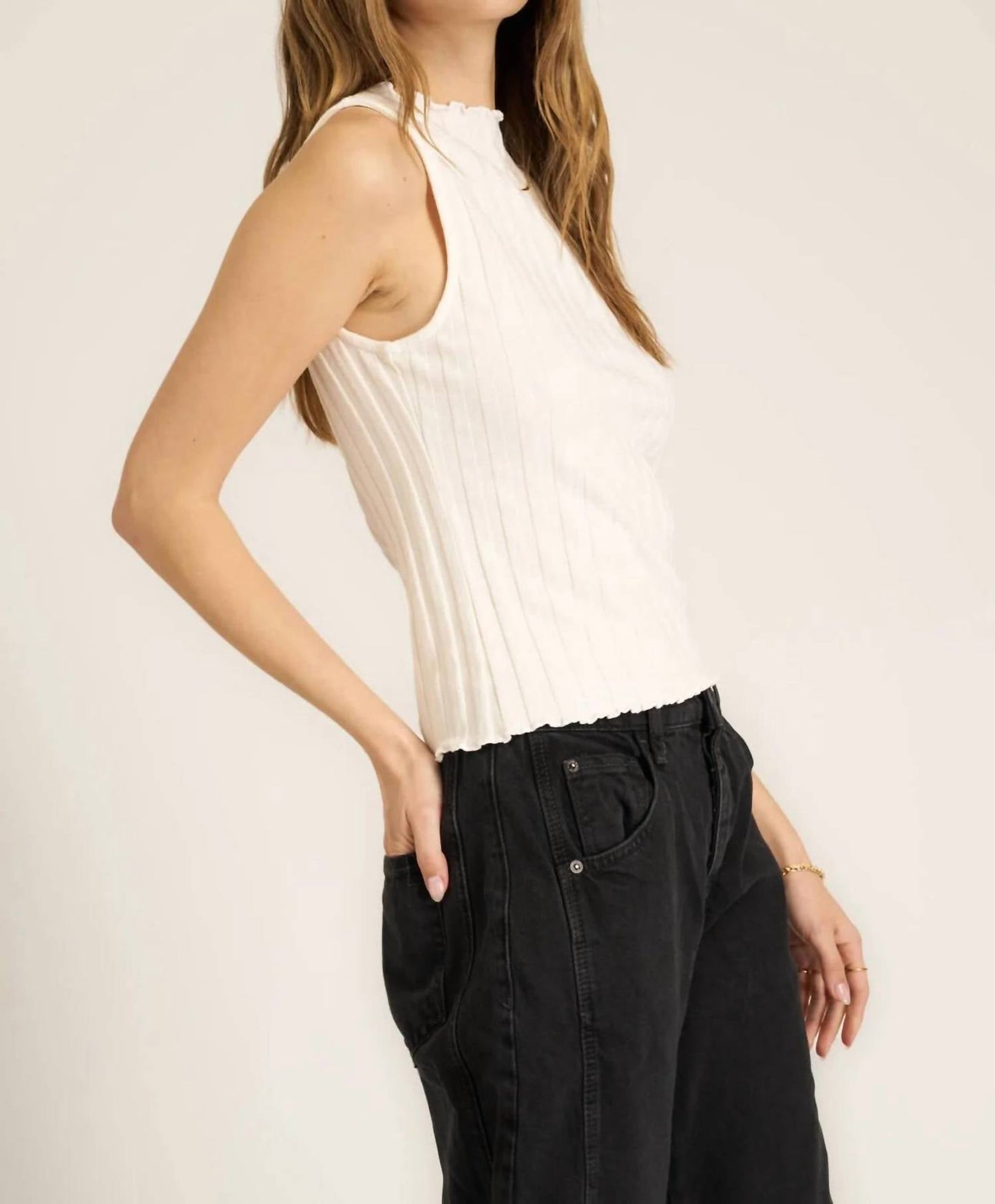 Project Social T - Chasing You Funnel Neck Tank Top