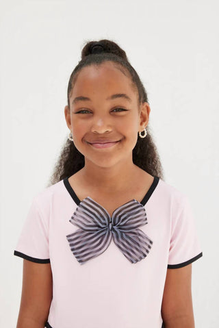 Sasha+Z - Bow Front Pink Dress