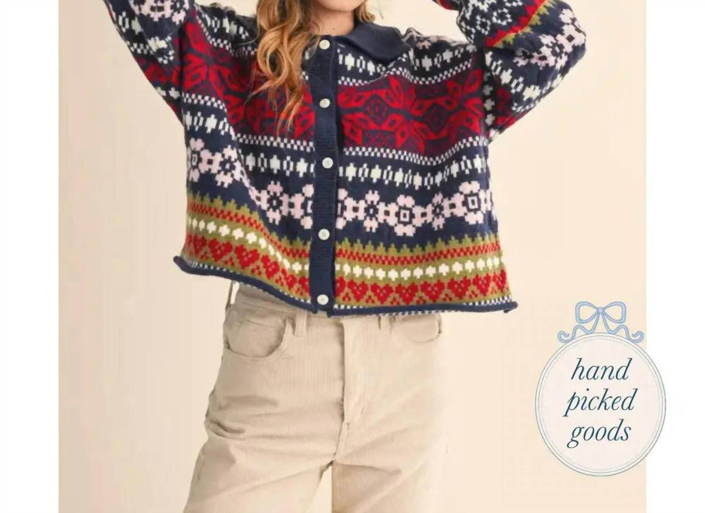 &Merci - Women's Fair Isle Cardigan
