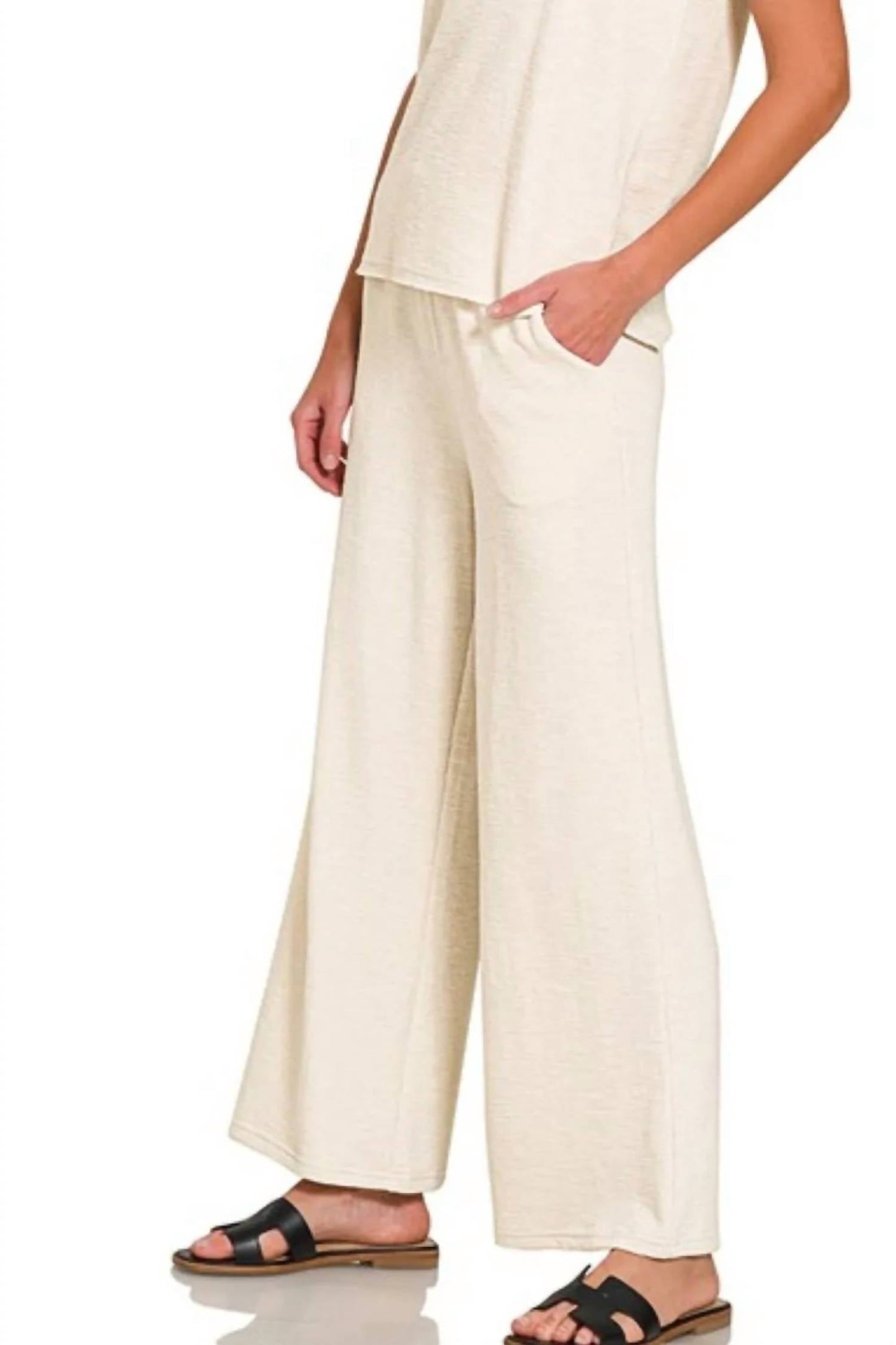 Zenana - Cotton Slub Tank & Pants Set